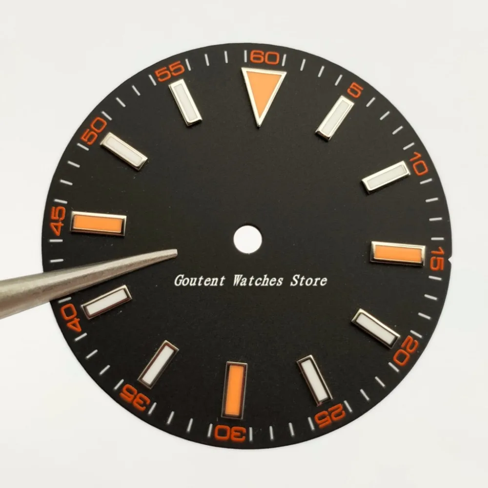 30.8mm Green Luminous Black Watch Dial Accessory Kit For Mingzhu DG2813 Movement
30.8mm Green Luminous Black Watch Dial Accessory Kit For Mingzhu DG2813 Movement