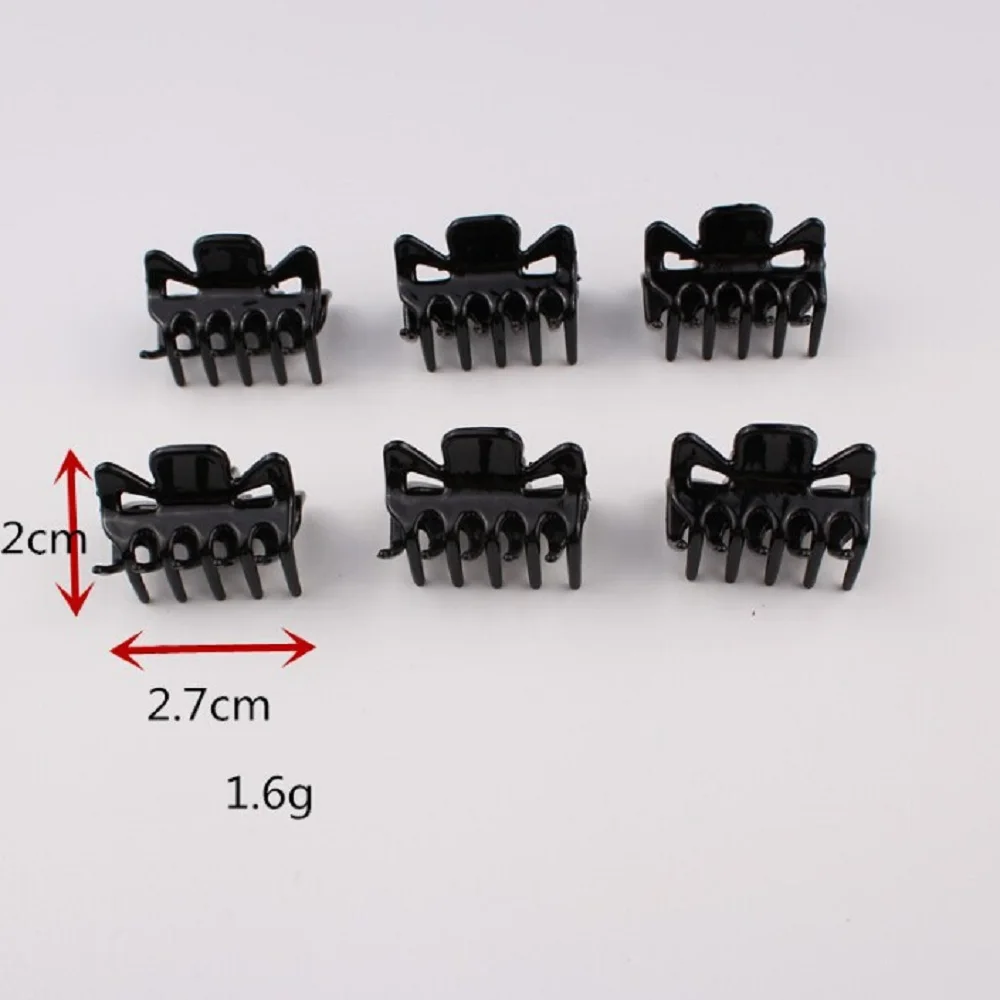 

Hot Sale 12x Women Girl Black Plastic Hairpin 6 Claws Hair Clips Clamps Hair Claw