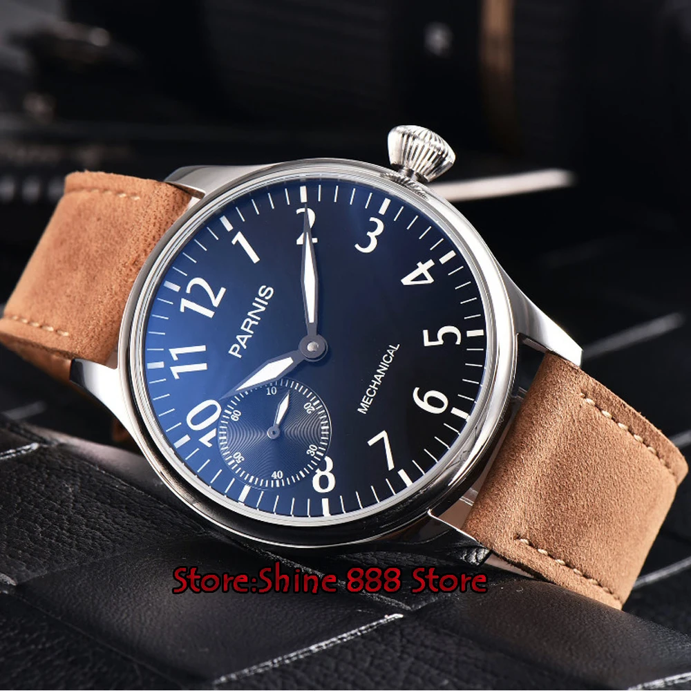 new arrive 44mm parnis black dial luminous sea-gull 3600 Stainless Steel Case hand winding 6497 mechanical mens watch
new arrive 44mm parnis black dial luminous sea-gull 3600 Stainless Steel Case hand winding 6497 mechanical mens watch