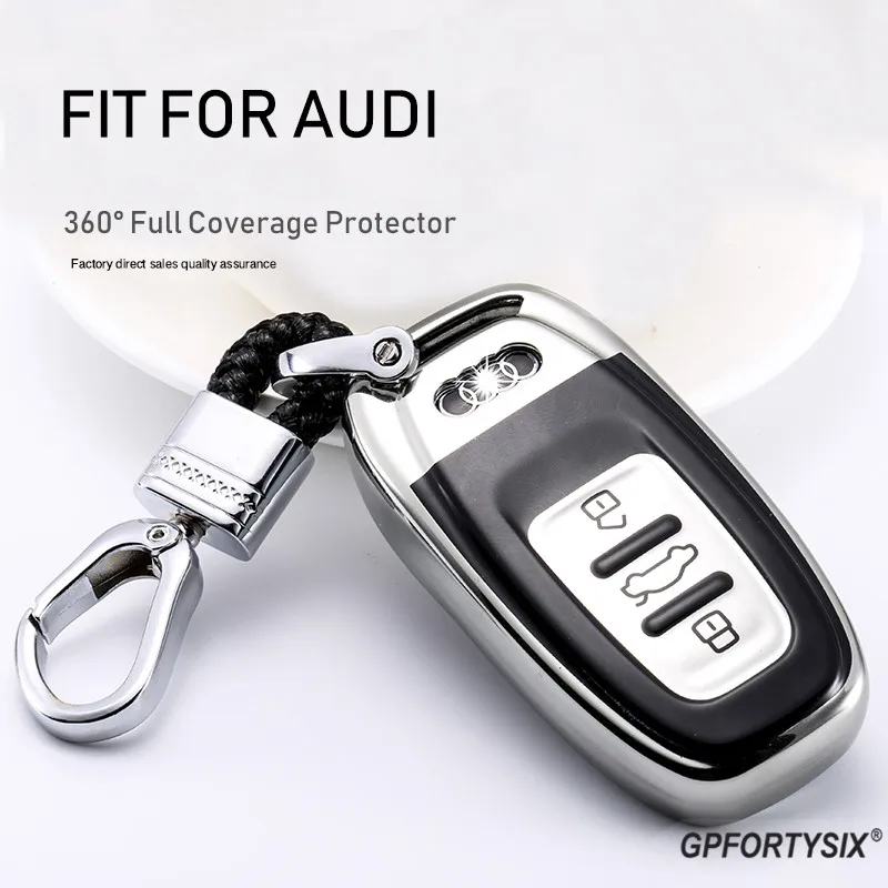 Автомобильный ТПУ чехол для смарт ключа с дистанционным управлением Audi A1 A3 A4 A5 A6 A7