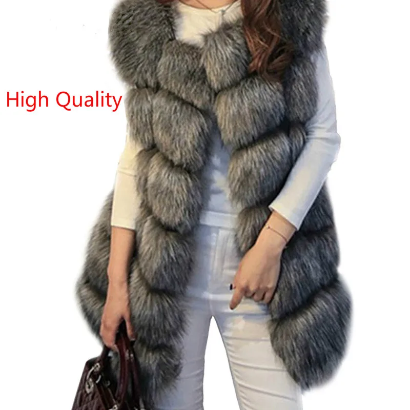 High Quality 2018 Fur Vest Coat Luxury Faux Fox Warm Women Coat Vests Winter Fashion Furs Women's Coats Jacket Gilet Veste 4XL
High Quality 2018 Fur Vest Coat Luxury Faux Fox Warm Women Coat Vests Winter Fashion Furs Women's Coats Jacket Gilet Veste 4XL