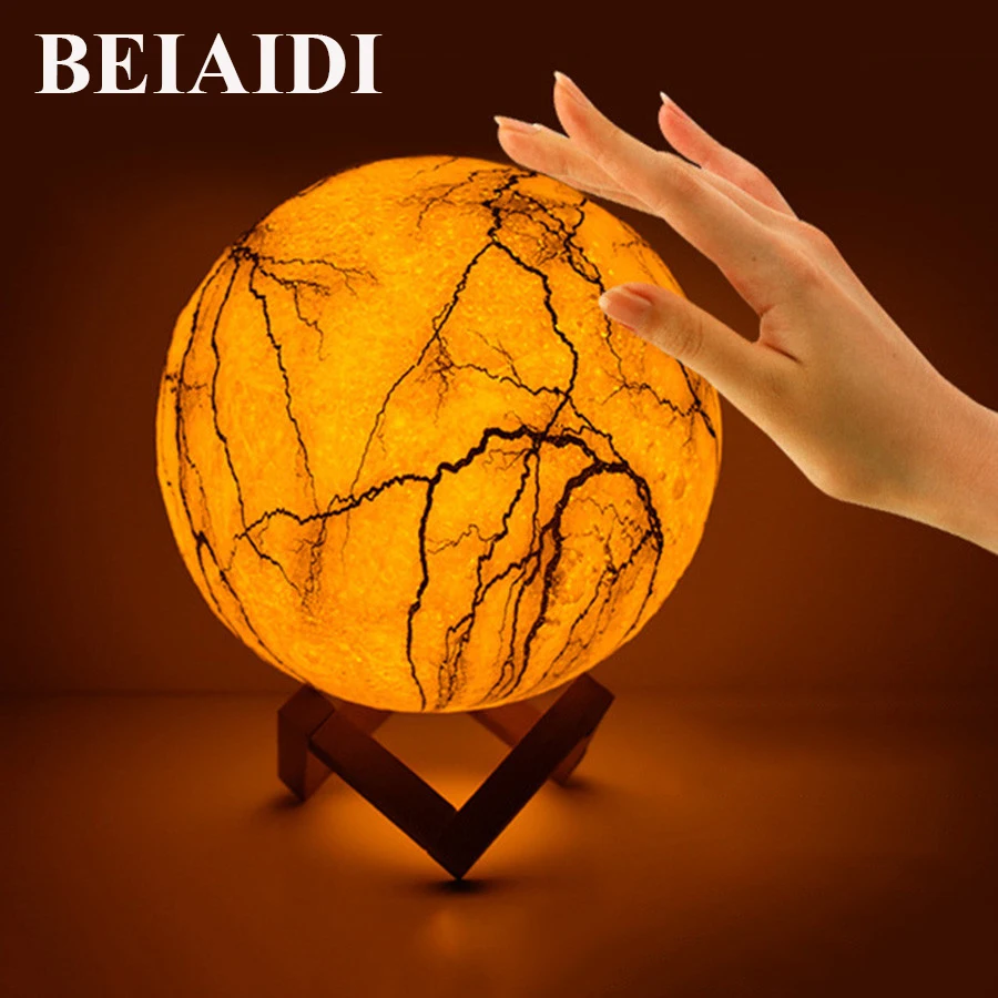 BEIAIDI новый дизайн трещин 3D принт звезда луна лампа перезаряжаемая Луна светодиодный ночник цветное изменение сенсорный домашний декор Пода...
BEIAIDI новый дизайн трещин 3D принт звезда луна лампа перезаряжаемая Луна светодиодный ночник цветное изменение сенсорный домашний декор Пода...