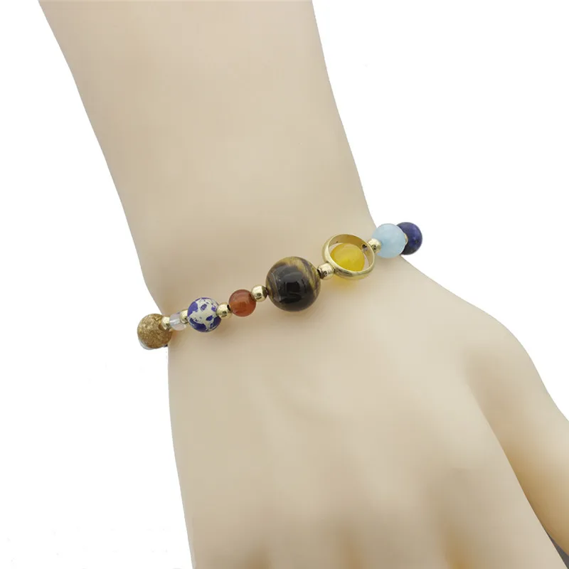 Planetary bead element combination bracelet fashion pop bracelets Bracelet length 19cm
Planetary bead element combination bracelet fashion pop bracelets Bracelet length 19cm