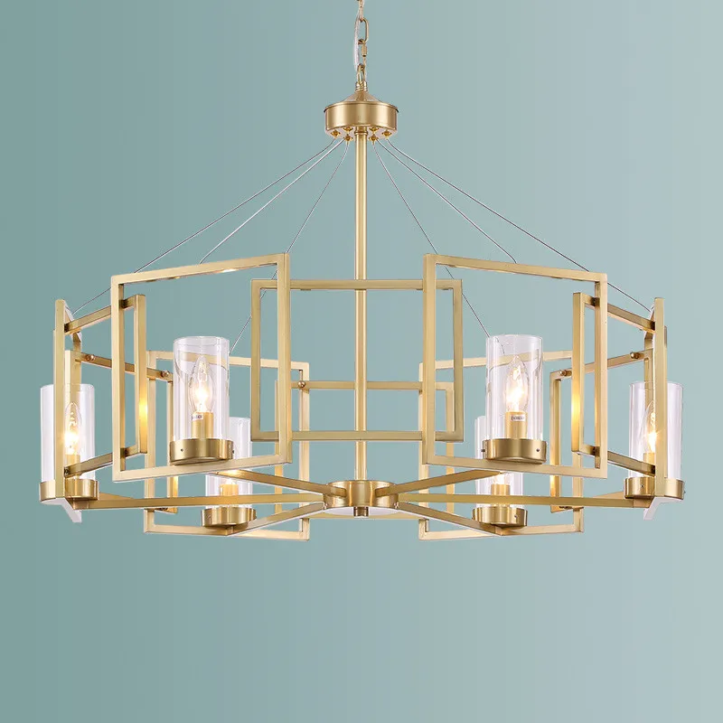 Classical Copper Box Chandelier Geometric Frame LED Suspension Lamp For Living Room Hanging Lamps Art Hotel home Lighing G750
Classical Copper Box Chandelier Geometric Frame LED Suspension Lamp For Living Room Hanging Lamps Art Hotel home Lighing G750