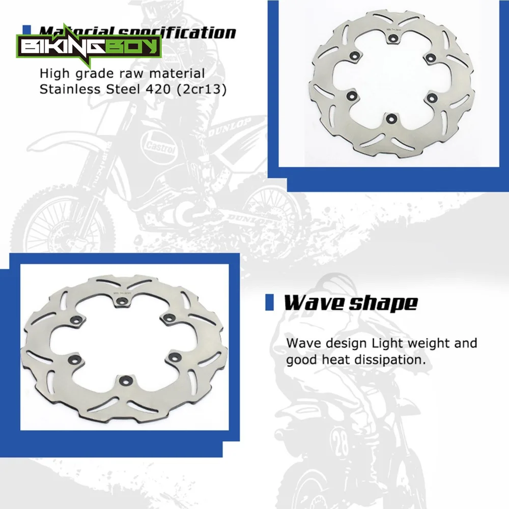 BIKINGBOY Front Rear Brake Discs Rotors Disks XR 650 L 93-12 94 95 96 97 98 99 00 01 02 03 04 05 NX 650 Dominator 88 89 90 91 92
BIKINGBOY Front Rear Brake Discs Rotors Disks XR 650 L 93-12 94 95 96 97 98 99 00 01 02 03 04 05 NX 650 Dominator 88 89 90 91 92