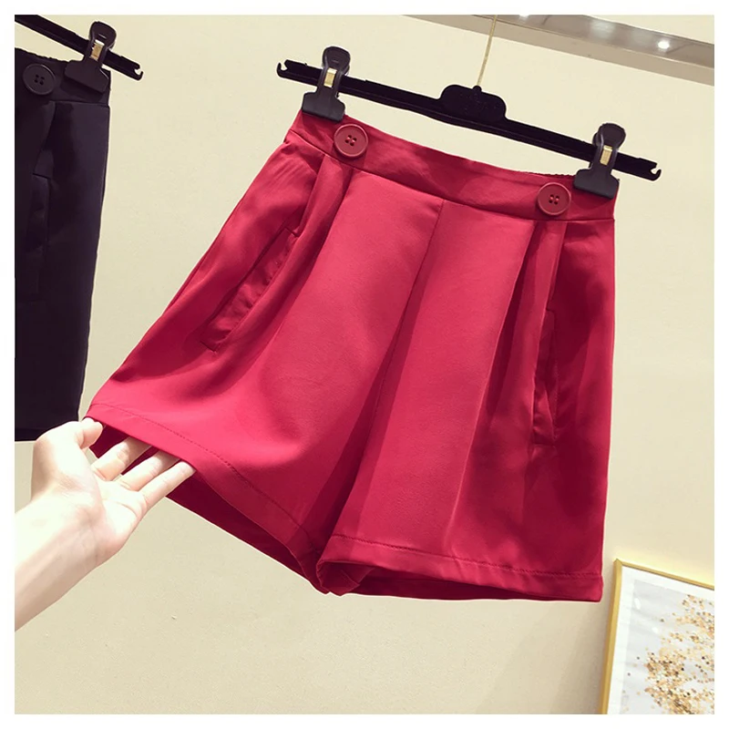 2020 New Summer and Autumn Fashion Stretch High Waist Shorts Ladies Wide Leg Shorts Solid Color Loose Thin Shorts
2020 New Summer and Autumn Fashion Stretch High Waist Shorts Ladies Wide Leg Shorts Solid Color Loose Thin Shorts