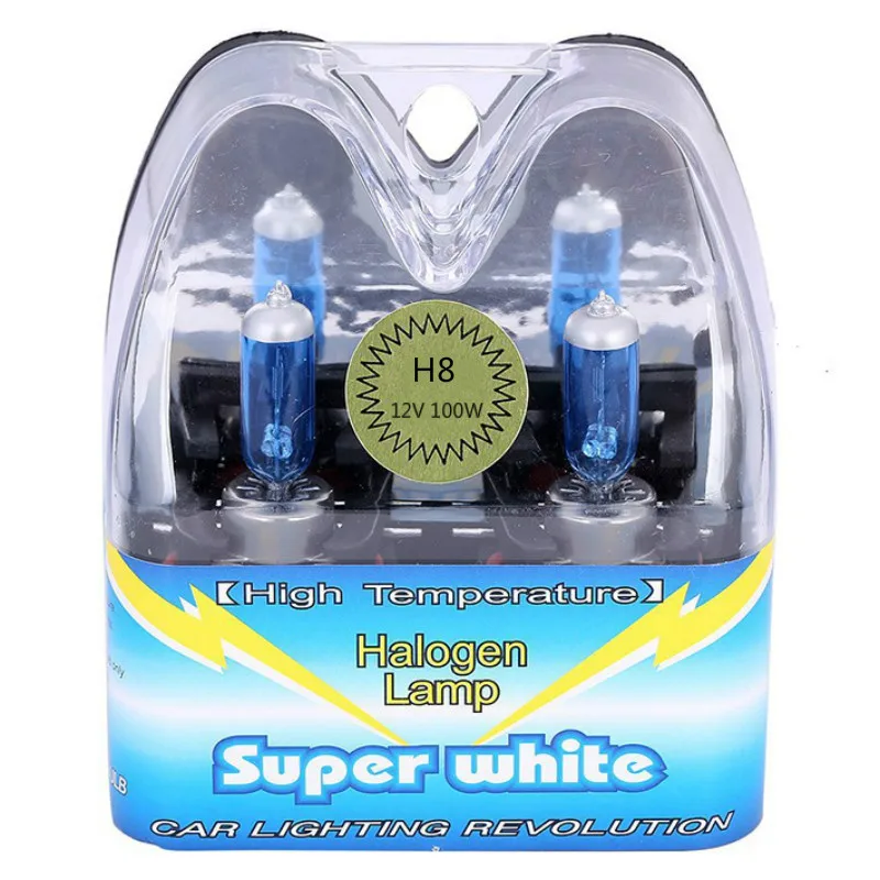 2Pcs H8 100W 12V 6000K Xenon Super White Car Headlight Bulbs Auto Fog Light Lamp Bulb Automobile Head Light Light Source
2Pcs H8 100W 12V 6000K Xenon Super White Car Headlight Bulbs Auto Fog Light Lamp Bulb Automobile Head Light Light Source