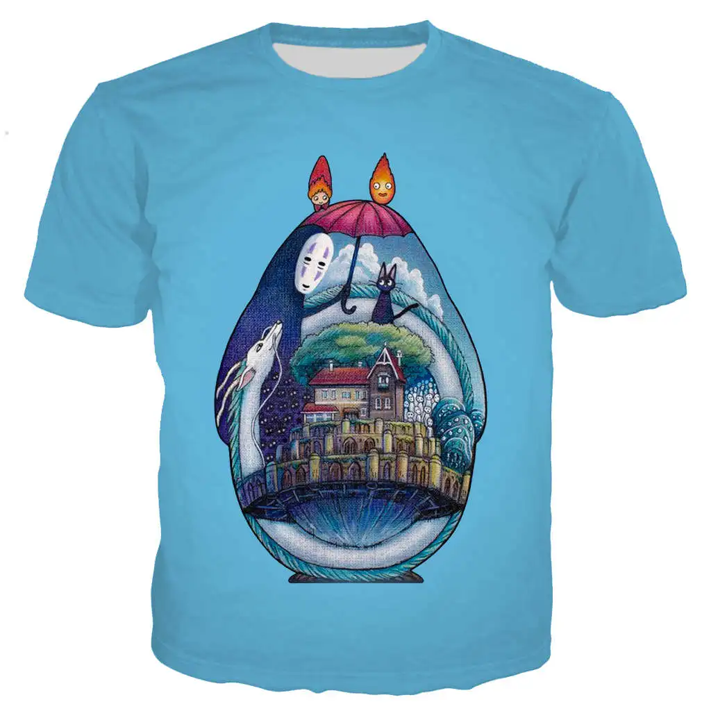 New cool t shirt men/women Hayao miyazaki cartoons 3D printed t-shirts Short sleeve Harajuku style tshirt streetwear tops
New cool t shirt men/women Hayao miyazaki cartoons 3D printed t-shirts Short sleeve Harajuku style tshirt streetwear tops