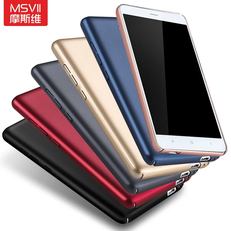 MSVII Cover For Xiaomi Redmi Note 3 Case Slim Frosted Cases Xiomi Note3 Ring Holder Pro Phone