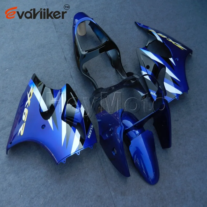 ABS Plastic fairing for ZX6R 2000 2001 2002 blue ZZR600 2005 2006 2007 2008 05 08 Injection mold
ABS Plastic fairing for ZX6R 2000 2001 2002 blue ZZR600 2005 2006 2007 2008 05 08 Injection mold