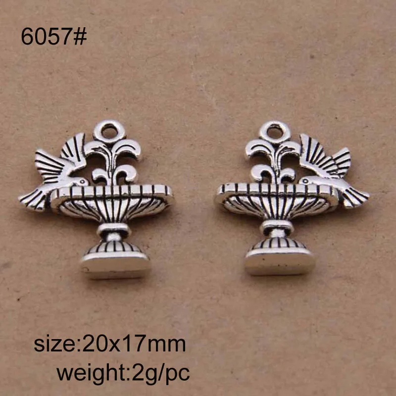 Alloy Bird Spouting Spring Charms Antique Silver Plated Pendant Bracelets Necklace Jewelry Making Accessories DIY 20x17mm
Alloy Bird Spouting Spring Charms Antique Silver Plated Pendant Bracelets Necklace Jewelry Making Accessories DIY 20x17mm