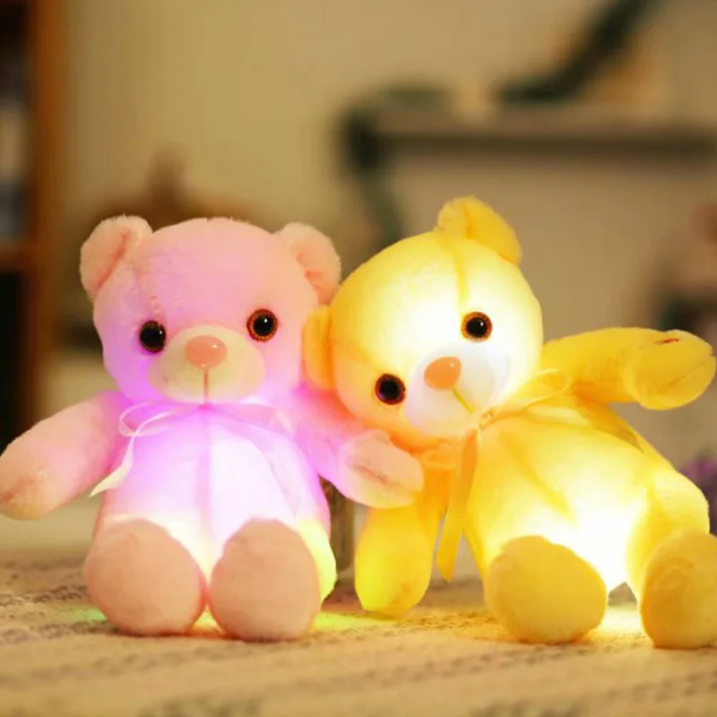 Colorful Luminous LED Teddy Bear Toy Light-Up Plush Doll Glow Teddy Pillow Christmas Gift
Colorful Luminous LED Teddy Bear Toy Light-Up Plush Doll Glow Teddy Pillow Christmas Gift