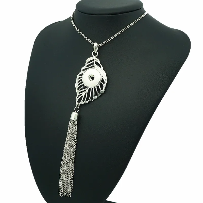 New Beauty Fashion Simple Hollow Leaves tassel snap necklace chain 60cm fit DIY 18MM snap buttons jewelry DJ0191
New Beauty Fashion Simple Hollow Leaves tassel snap necklace chain 60cm fit DIY 18MM snap buttons jewelry DJ0191