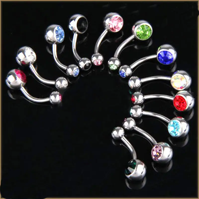 1PC Surgical Steel Crystal Double Ball Tongue Nose Navel Button Belly Bars Rings Piercings Body Jewelry smiley piercing
1PC Surgical Steel Crystal Double Ball Tongue Nose Navel Button Belly Bars Rings Piercings Body Jewelry smiley piercing