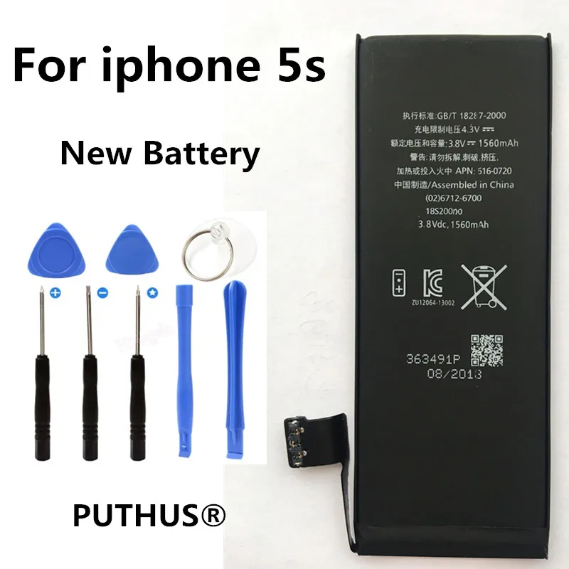 Для iphone 5S 5c батарея 100% новая 1560mah 3 8 V запасная для 5C с набором инструментов