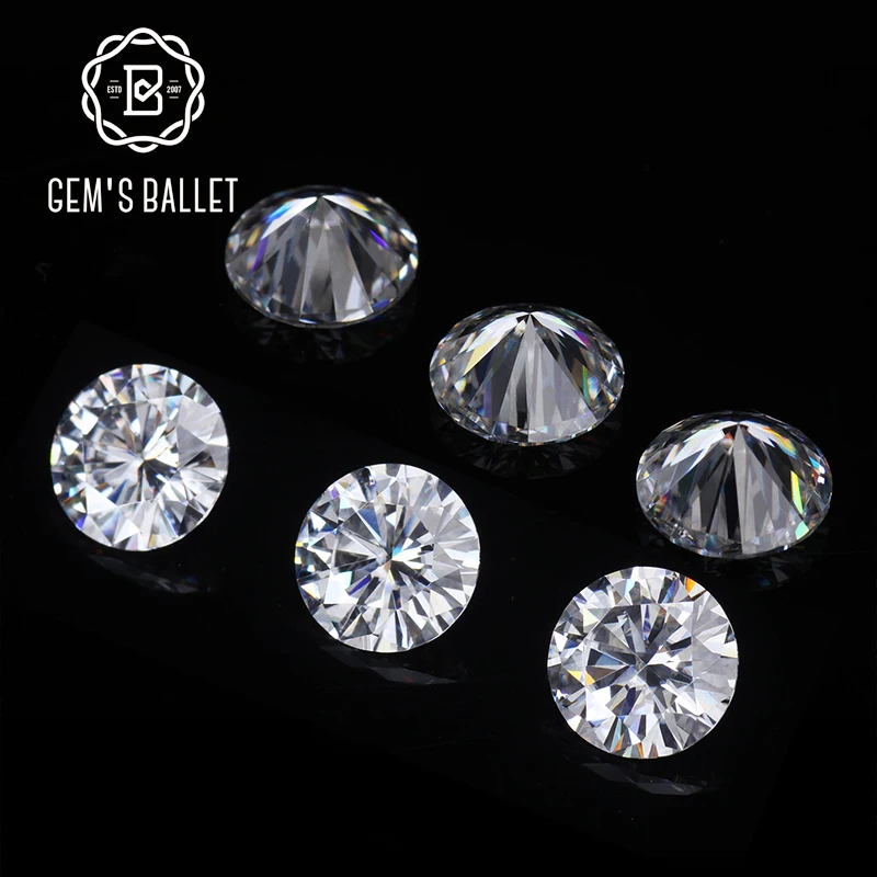 GEM'S BALLET 0.8Ct 6.0mm Round Moissanite D Color VVS Clarity Hearts and Arrows Cut Lab Grown Loose Stone for Jewelry Making
GEM'S BALLET 0.8Ct 6.0mm Round Moissanite D Color VVS Clarity Hearts and Arrows Cut Lab Grown Loose Stone for Jewelry Making