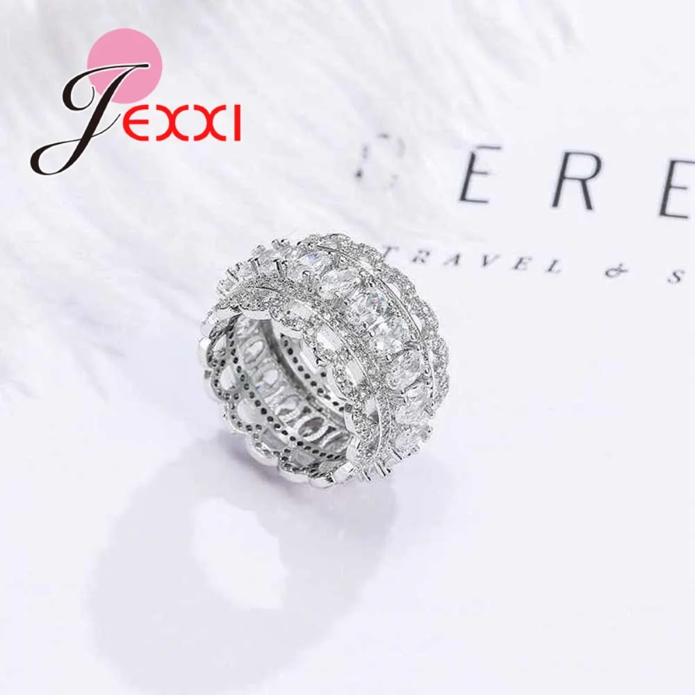 New Wedding Band 925 Sterling Silver Jewelry Eternity Rings For Women Luxury Jewelry Paved Full AAA CZ Ring
New Wedding Band 925 Sterling Silver Jewelry Eternity Rings For Women Luxury Jewelry Paved Full AAA CZ Ring