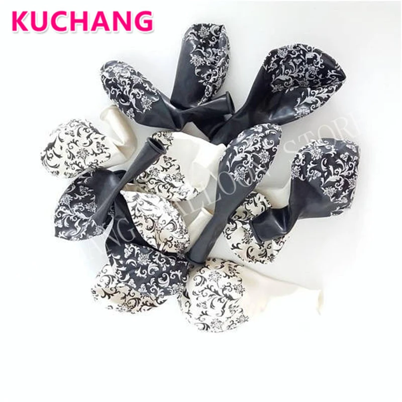 10pcs 12inch Damask Print Black & White Latex Balloon Birthday Wedding Party Decoration Anniversary Bbay Shower Supply
10pcs 12inch Damask Print Black & White Latex Balloon Birthday Wedding Party Decoration Anniversary Bbay Shower Supply
