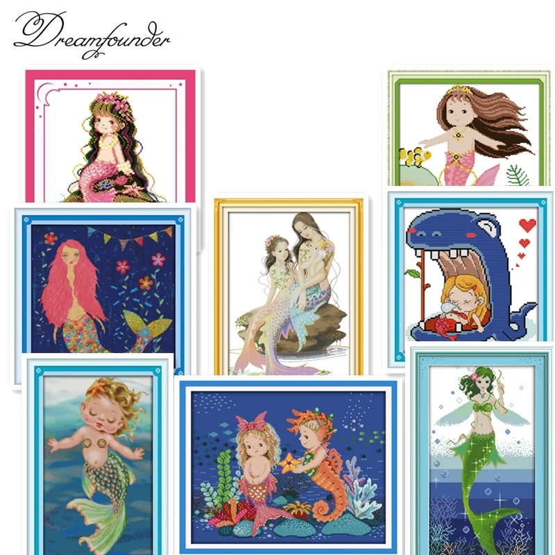 The little mermaid (4) cross stitch kit aida 14ct 11ct count printed canvas stitches embroidery DIY handmade needlework
The little mermaid (4) cross stitch kit aida 14ct 11ct count printed canvas stitches embroidery DIY handmade needlework