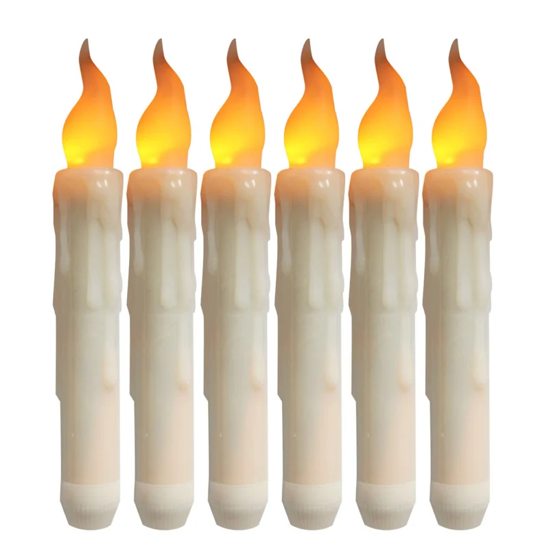 Pack of 6 Flameless LED Taper Candles With Timer,Yellow Light Flickering Battery Operated LED Window Candles
Pack of 6 Flameless LED Taper Candles With Timer,Yellow Light Flickering Battery Operated LED Window Candles