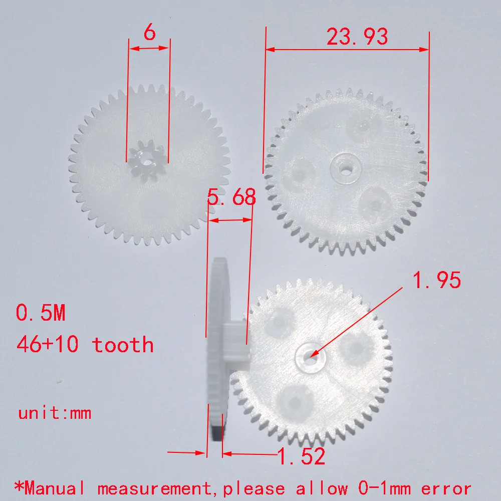 30pcs 46+10T 2hole plastic gear dron rc car plane robot kids toys for boys diy baby accessories montessori juguetes GP46102A/B
30pcs 46+10T 2hole plastic gear dron rc car plane robot kids toys for boys diy baby accessories montessori juguetes GP46102A/B