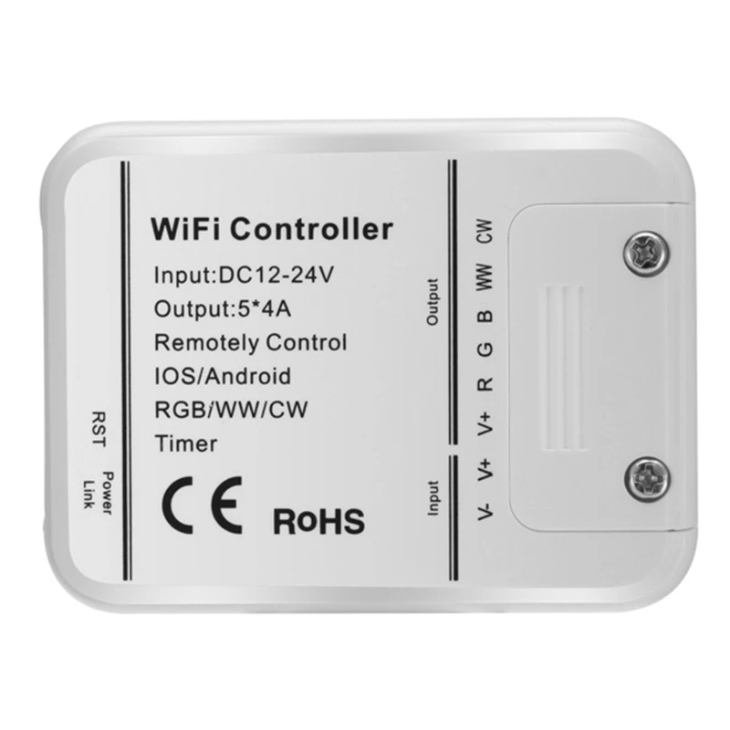 AL-LC06 LED WIFI Smartphone Controller Romote 5 Channels DC12-24V For RGBWW Strip light
AL-LC06 LED WIFI Smartphone Controller Romote 5 Channels DC12-24V For RGBWW Strip light