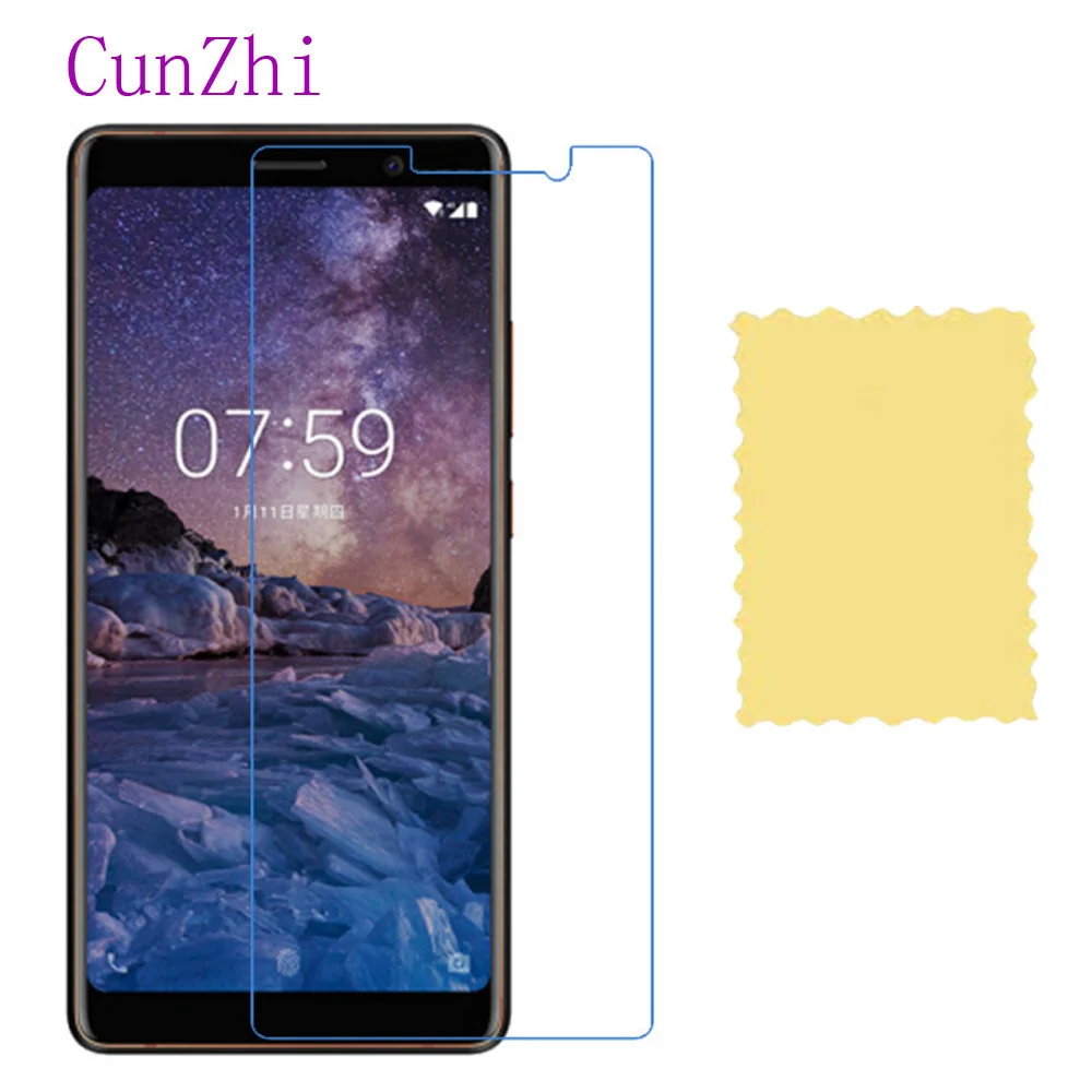 3 шт. защитная пленка для ЖК экрана Nokia 7 Plus HD ультратонкая пленка|Защитные стёкла и