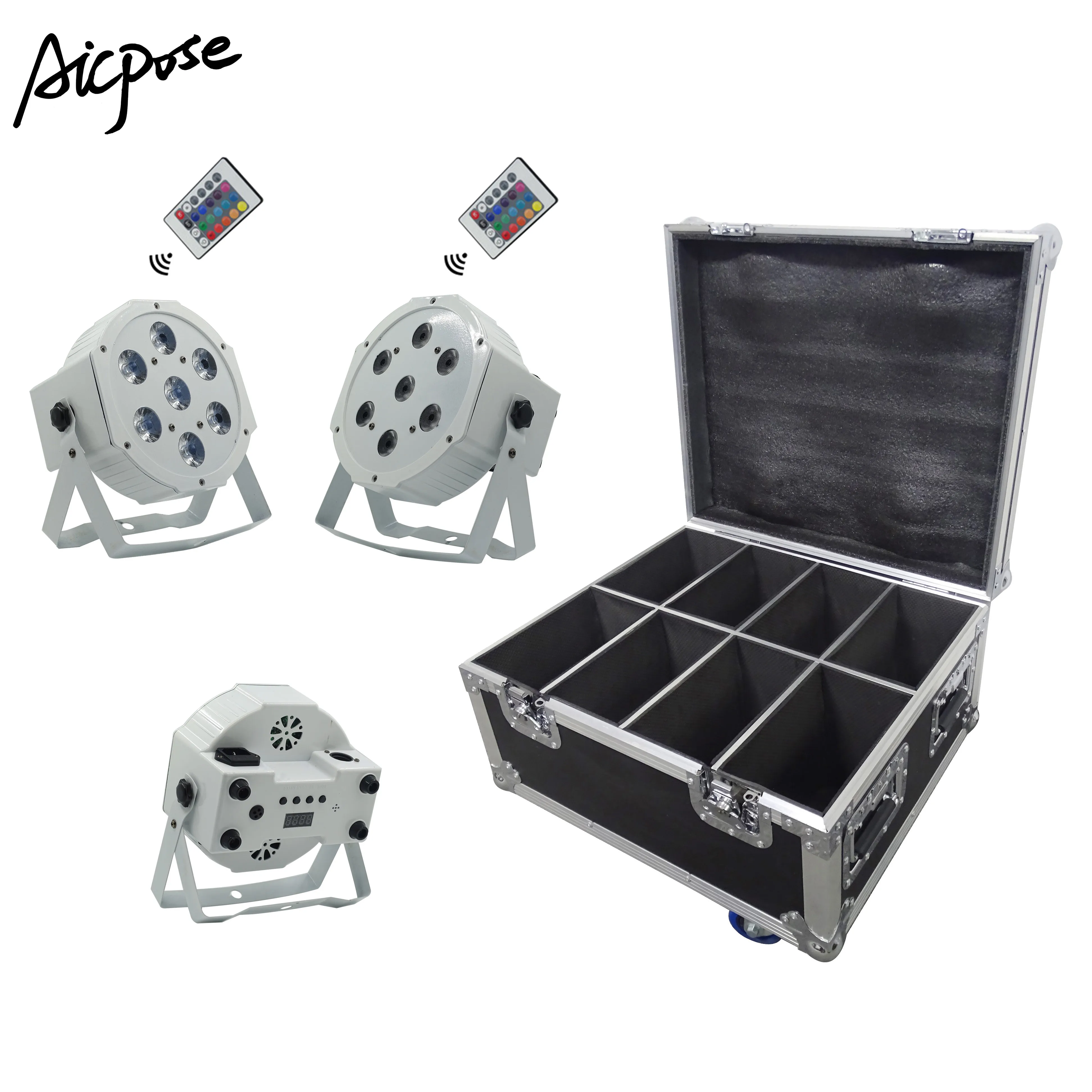 8pcs/lots 7x12W remote LED par light 7*12w RGBW 4in1 dmx512 disco light professional stage dj equipment with Flight Case
8pcs/lots 7x12W remote LED par light 7*12w RGBW 4in1 dmx512 disco light professional stage dj equipment with Flight Case