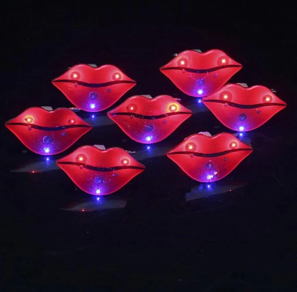 Red lips electronic toy led flashing party brooch pins toy Valentine's Day sexy brooches pins supplies for lovers
Red lips electronic toy led flashing party brooch pins toy Valentine's Day sexy brooches pins supplies for lovers