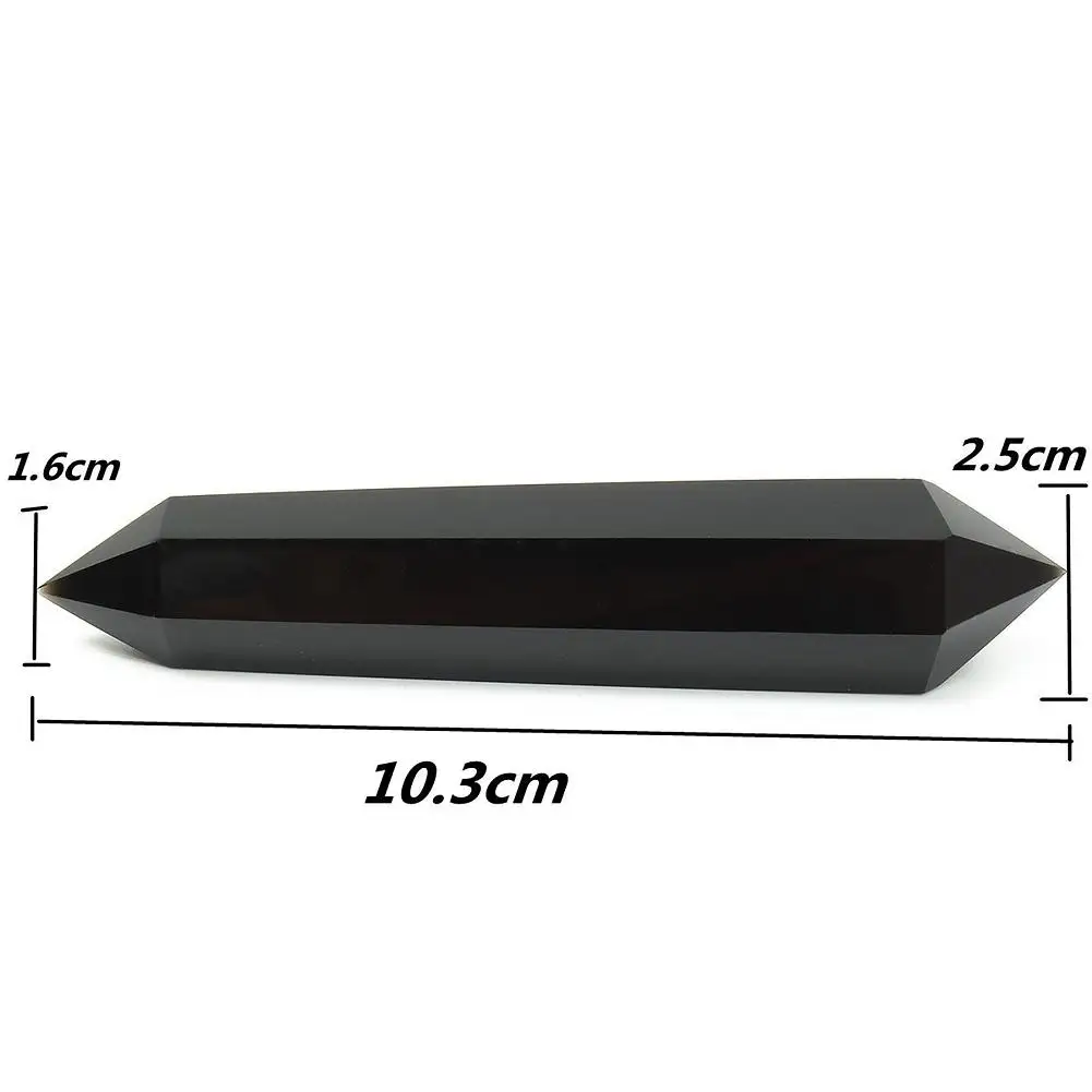 100% Natural Fluorite Obsidian Crystal Column Point Healing Hexagonal Magic Wand Decoration Ornament Double-pointed Crystal #EW
100% Natural Fluorite Obsidian Crystal Column Point Healing Hexagonal Magic Wand Decoration Ornament Double-pointed Crystal #EW