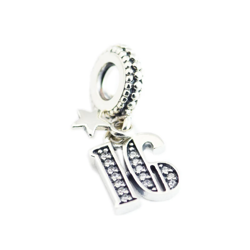 CKK Silver 925 Jewelry Fits Pandora Bracelets 16 Years of Love Dangle Charm Original Sterling Silver Beads
CKK Silver 925 Jewelry Fits Pandora Bracelets 16 Years of Love Dangle Charm Original Sterling Silver Beads