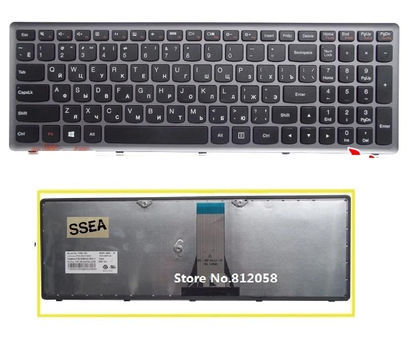 SSEA Новая русская клавиатура для Lenovo IdeaPad S500 S500C G500C G500S G500H G505s G510S Flex 15 15D Z510 RU