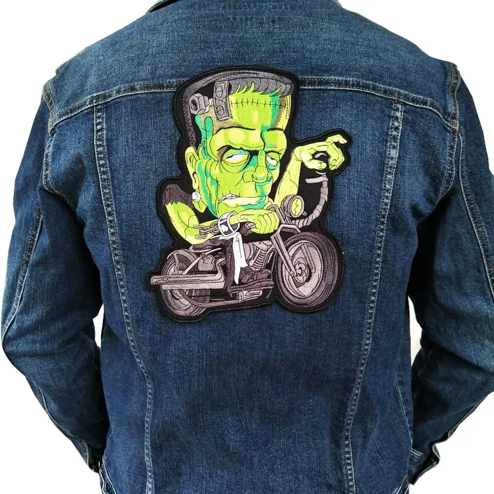 large green Iron On Patch Embroidered Applique Sewing Label punk biker Patches Clothes Stickers Apparel Accessories Badge
large green Iron On Patch Embroidered Applique Sewing Label punk biker Patches Clothes Stickers Apparel Accessories Badge