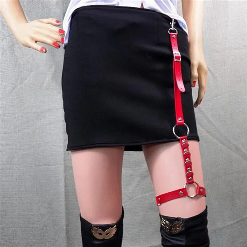 Men Women New Fashion Harajuku Single Strap Clip Leather Punk Suspender Hook Adjustable Leg Ring Handmade Sock Garter Unisex
Men Women New Fashion Harajuku Single Strap Clip Leather Punk Suspender Hook Adjustable Leg Ring Handmade Sock Garter Unisex