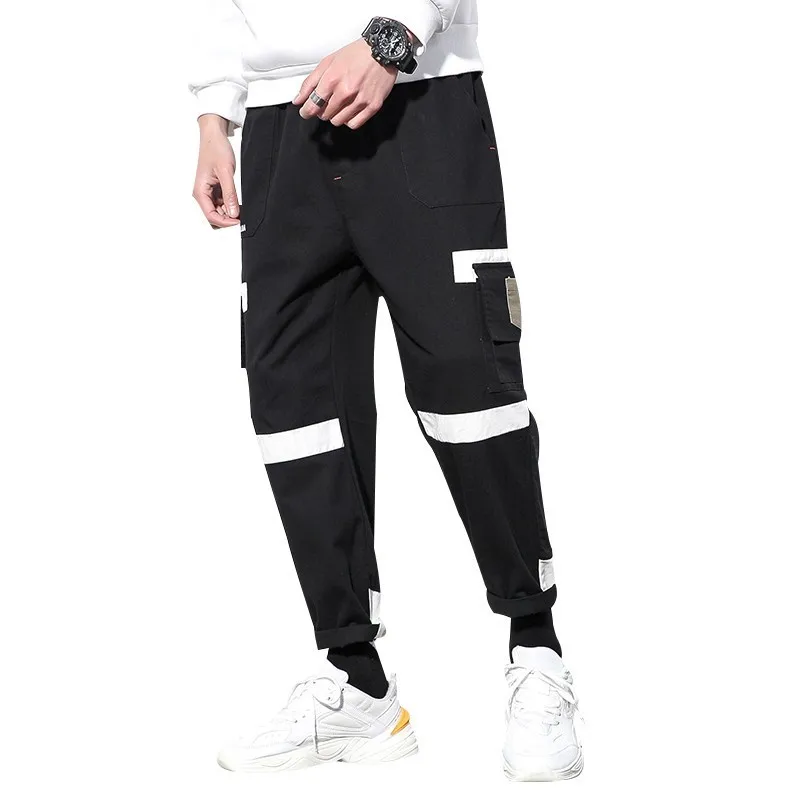 Hip Hip Streetwear Men's Solid Patchwork Joggers Pants 2019 Men Ribbons Cotton Cargo Pant Trousers Elastic Waist Harem Pant Men
Hip Hip Streetwear Men's Solid Patchwork Joggers Pants 2019 Men Ribbons Cotton Cargo Pant Trousers Elastic Waist Harem Pant Men