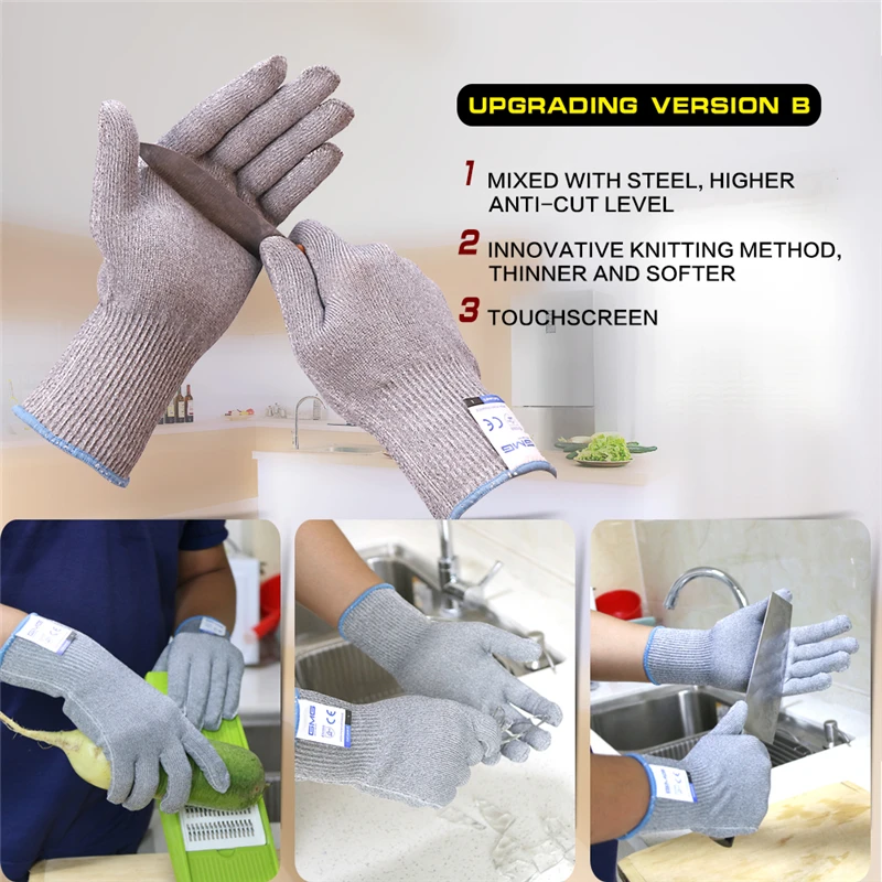 Перчатки с защитой от порезов перчатки для работы сенсорным экраном раньше GMG