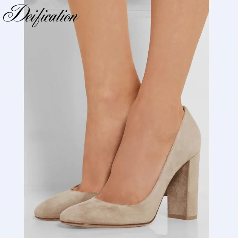 Deification/Женская обувь из флока Zapatos Mujer женская деловая модельная на каблуке с