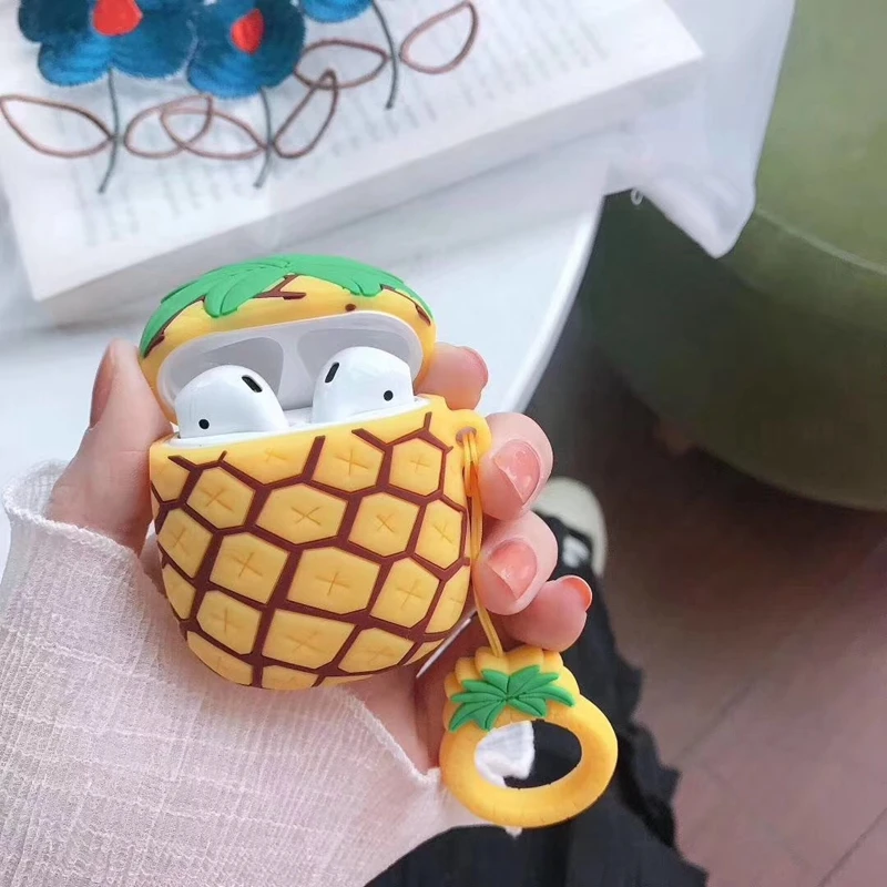 Tfshining Cute 3D Pineapple Case For AirPods Silicone Bluetooth Earphone Accessories Case Cover For Airpods 2 Charging Box Case
Tfshining Cute 3D Pineapple Case For AirPods Silicone Bluetooth Earphone Accessories Case Cover For Airpods 2 Charging Box Case