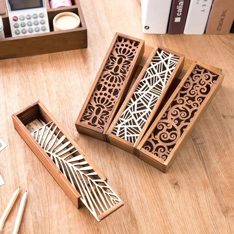 Фото Многофункциональный креативный деревянный пенал чехол для - купить