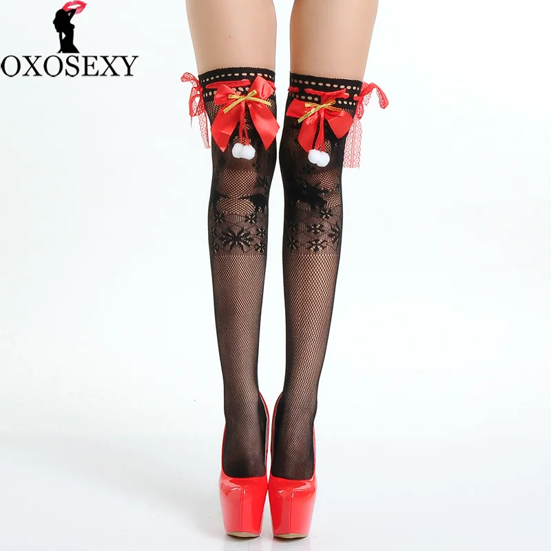 2018 christmas red bow lace Women Sexy Stockings Thigh High hollow mesh fishnet Top Sheer over Knee High Stockings Lingerie 308
2018 christmas red bow lace Women Sexy Stockings Thigh High hollow mesh fishnet Top Sheer over Knee High Stockings Lingerie 308