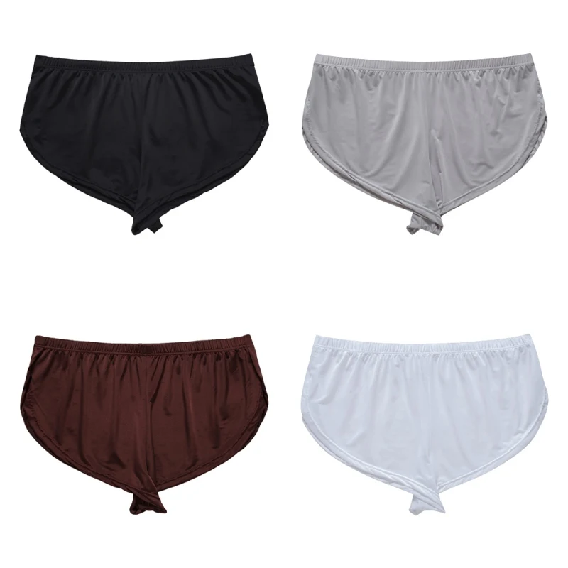 Men Underpants Bottoms Ice Silk Men Shorts Casual Homes Family Breech Comfortable Loose Side Split Shorts H8
Men Underpants Bottoms Ice Silk Men Shorts Casual Homes Family Breech Comfortable Loose Side Split Shorts H8