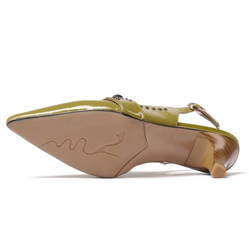 2021 New Plus Big Size 31-45 Green Coffee Real Genuine Leather Rivets Fashion Sexy Mid Heel Female Lady Women Shoes Pumps D1224
2021 New Plus Big Size 31-45 Green Coffee Real Genuine Leather Rivets Fashion Sexy Mid Heel Female Lady Women Shoes Pumps D1224