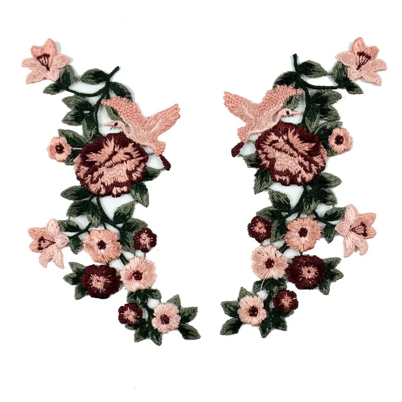 Flower Blossom Bird Applique Embroidery Patch Embroidered Floral Lace Neckline Neck Collar Trim Clothes Sewing fabric NL328
Flower Blossom Bird Applique Embroidery Patch Embroidered Floral Lace Neckline Neck Collar Trim Clothes Sewing fabric NL328
