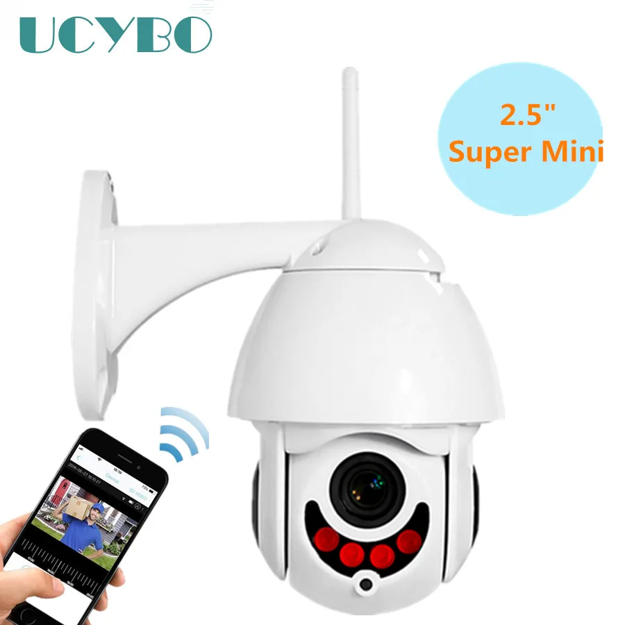 2.5" Super Mini PTZ Wifi ip camera 1080P HD wireless 2MP security surveillance outdoor waterproof IR night vision ip cameras
2.5" Super Mini PTZ Wifi ip camera 1080P HD wireless 2MP security surveillance outdoor waterproof IR night vision ip cameras
