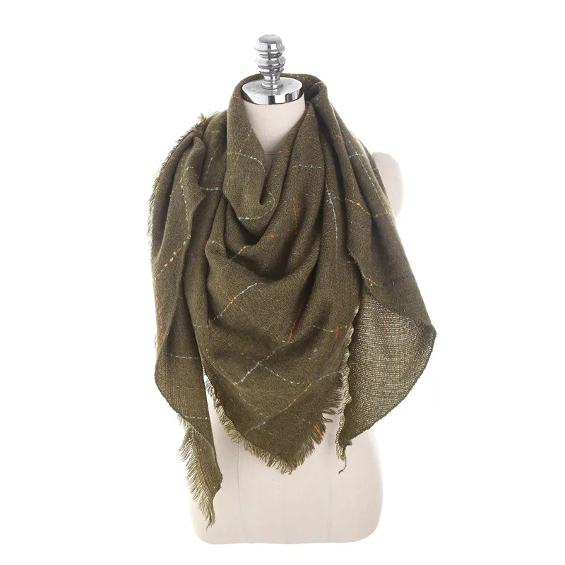 Women Plaid Triangle Scarf Fashion Thick Solid Keep Warm Cashmere Scarves Shawl and Wrap Hijab Stoles Head female foulard
Women Plaid Triangle Scarf Fashion Thick Solid Keep Warm Cashmere Scarves Shawl and Wrap Hijab Stoles Head female foulard