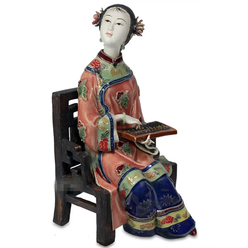 Chinese Ancient Classical Beauty Ceramics Statue Personality Retro Figure Figurines Home Decorations Craftwork X1869
Chinese Ancient Classical Beauty Ceramics Statue Personality Retro Figure Figurines Home Decorations Craftwork X1869