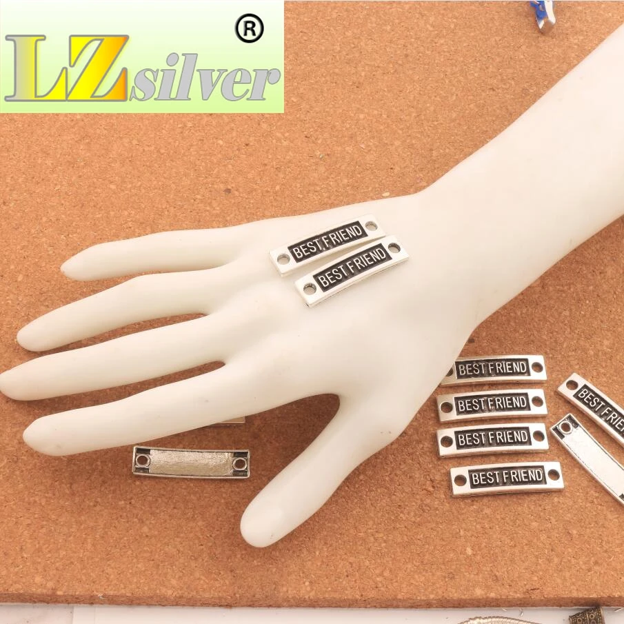 100pcs zinc alloy Bestfriend 2.8mm 2-Hole Connector Bar Fit Infinity Leather Bracelets Jewelry DIY L1237 35x9.5x1.7mm
100pcs zinc alloy Bestfriend 2.8mm 2-Hole Connector Bar Fit Infinity Leather Bracelets Jewelry DIY L1237 35x9.5x1.7mm