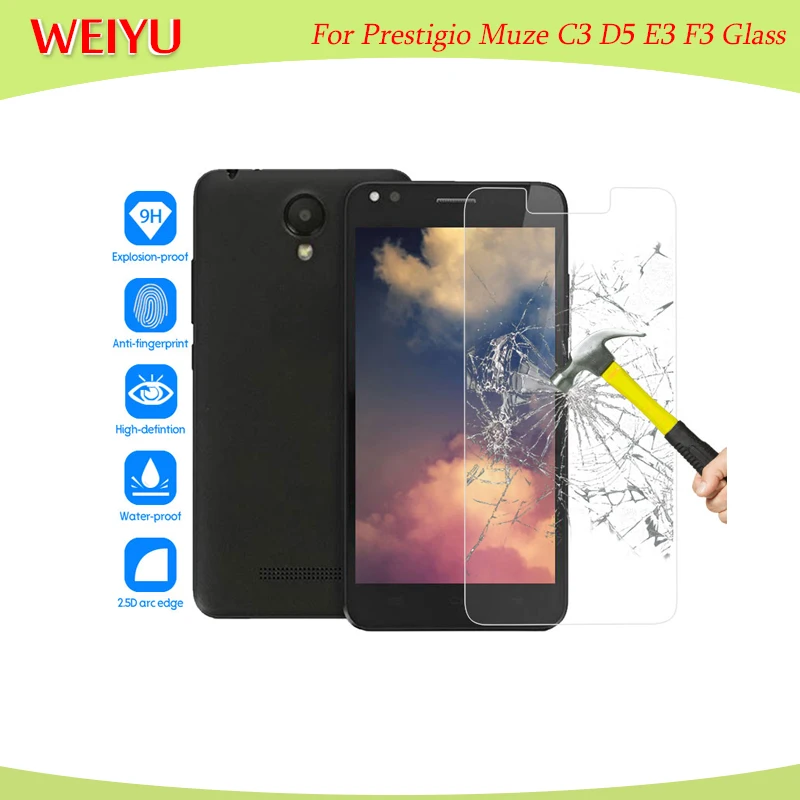 Закаленное стекло для Prestigio Muze C3 D3 E3 F3 сменный протектор экрана установки пленка
