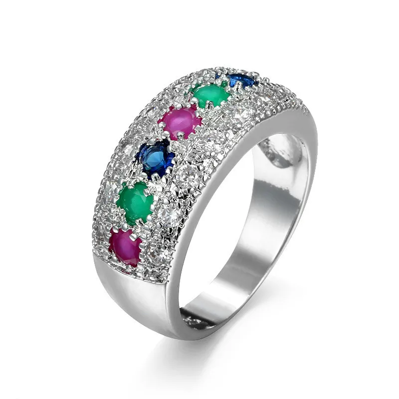 HIP Hop Copper inlaid colored zircon ring The surface is covered with crystals For Women Jewelry Dropshiping Couple gift
HIP Hop Copper inlaid colored zircon ring The surface is covered with crystals For Women Jewelry Dropshiping Couple gift