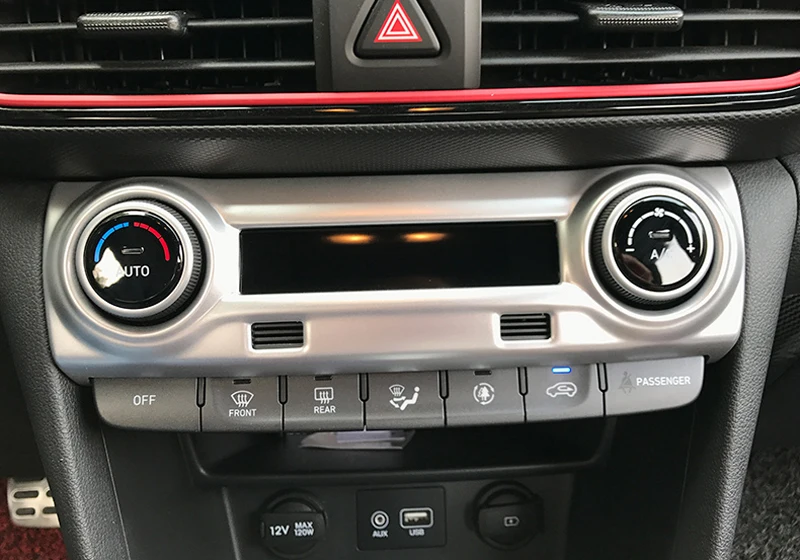 Car Styling Accessories 1PCS ABS Matte Interior Air Condition AC Adjustment Cover Trim For Hyundai Kona 2017 2018 2019
Car Styling Accessories 1PCS ABS Matte Interior Air Condition AC Adjustment Cover Trim For Hyundai Kona 2017 2018 2019